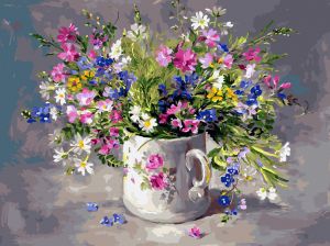 Белоснежка Полевые цветы в чашке