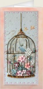 Образа в каменьях Птица счастья. Открытка