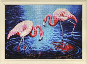 Гранни Фламинго на озере