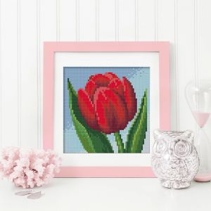 Алмазная Живопись Красный тюльпан