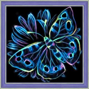 Алмазная Живопись Неоновая бабочка