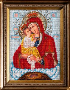 Радуга бисера Богородица Почаевская