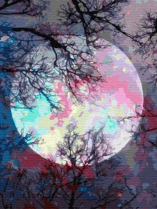 Цветной Неоновая луна