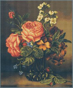 Luca-S Ваза с розами и цветами