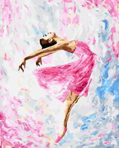 Цветной Танцующая балерина
