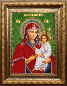 Вышиваем Бисером Тихвинская икона Божией Матери