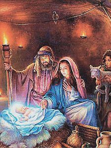 Цветной Рождение Иисуса Христа