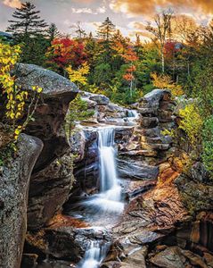 Цветной Лесной водопад