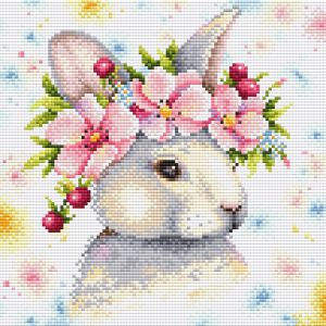 BrilliArt Кролик в цветах