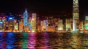 Цветной Ночной Гонконг