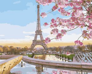 Цветной Цветущий Париж