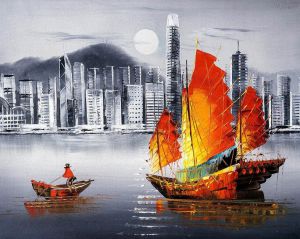 Цветной Ночной Гонконг