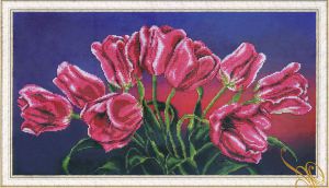 Картины Бисером Букет тюльпанов