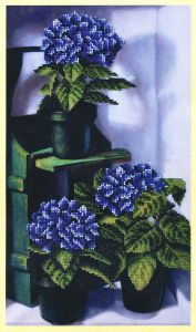 Картины Бисером Цветущая гортензия