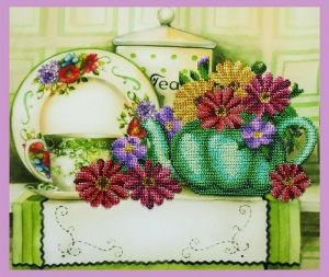 Картины Бисером Цветочный чай