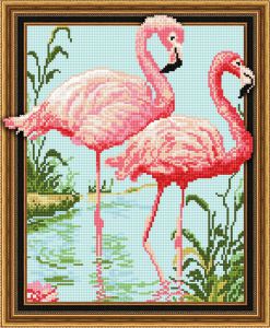 Paintboy Фламинго на озере